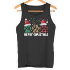 Christmas Outfit Christmas Party Outfit Cat Dog Paw Tank Top