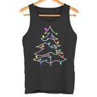 Christmas Tree Fairy Lights Christmas Tree Winter Tank Top