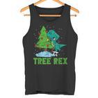 Christmas Tree Rex Dinosaur Fan Children's Christmas Tree Tank Top