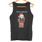 Christmas Tree Christmas Santa Chimney Christmas Tank Top