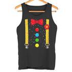 Clown Costume With Braces Confetti For Carnival Fancy Dress Tank Top