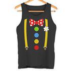 Clown Costume Braces Fancy Dress Carnival Tank Top