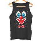 Clown Face Costume For Carnival Fancy Dress Clown Costume Tank Top