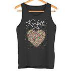 Confetti In Heart Fancy Dress Carnival Confetti Costume Red Tank Top