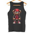 Cool Albanian Teddy Bear Albania Flag Outfit Street Tank Top