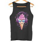 Cool Ice Cream With Sunglasses I Ice Cream Tank Top