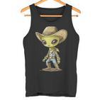 Cute Alien Cowboy Tank Top