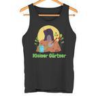 Cute Mole Little Gardener Children's Motif Gardening S Tank Top