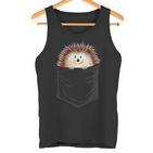 Casual Cute Spiky Hedgehog In Your Pocket Tank Top