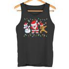 Dabbing Santa Claus Christmas Xmas Tank Top