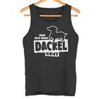 With The Dachshund Hunting Dog Goes Teckel Dog Training Tank Top