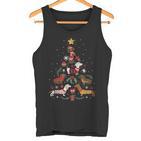 Dachshund Through The Snow Dog Christmas Tree Tank Top