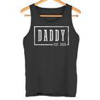 Daddy 2025 Daddy To Be New Daddy Sleek Framed  Tank Top