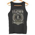 Das Ist Ein Leather Ding Leather Name Tank Top