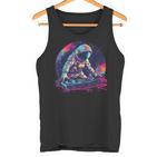 Dj Astronaut Space Galaxy Techno Rave Edm House Music Planet Tank Top