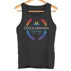 Dolce And Lgbtq Banane Pride Grafik Niedlich Regenbogen Tank Top