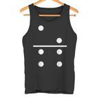 Domino Stein 2Ã4 Tile Stone Carnival Costume Tank Top