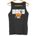 Double Head Card Game Re Tank Top