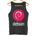 Double-Sided Debian Linux Software Of The Dedicated Community Tank Top