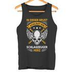 Drummers Heart Drumsticks Drums Tank Top