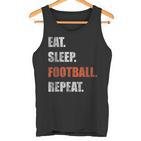 Eat Sleep Football Repeat American Football Tank Top