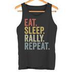 Eat Sleep Rally Repeat Rally Driving Tank Top