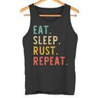 Eat Sleep Rust Repeat Programming Retrointage Tank Top