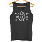 Eat Sleep Ski Repeat Skiing Holidays Skier  Tank Top