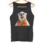 Eisbär Mit Sonnenbrille Tierliebhaber Bären Süßes Eisbären Tank Top