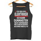 Electrician Humour Saying Electrician  Tank Top