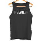 Engineur Genie Economy Engineer Mechanical Engineering Study Tank Top