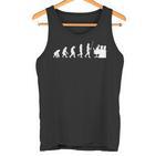 Evolution Gamer Computer Freak Geek Nerd Pc Game Tank Top