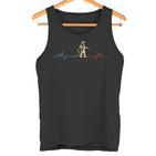 Fireman Heartbeat Fire Brigade Sayings Tank Top