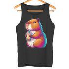 Capybara Bubble Tea Animal Lover Rodent Tank Top