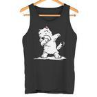 Gentle Westie Dog Dab Dance  Tank Top