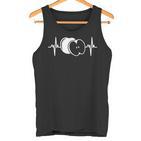 Heartbeat Ekg Apple Fruit Apple  Tank Top