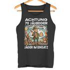 Hunter Forester Birthday 70 Years Old Tank Top