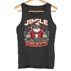 Jingle Beats Music Dj Santa Christmas Ugly Xmas Tank Top