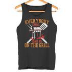 Saying Dad Is On The Grill For Dad On Father's Day Tank Top