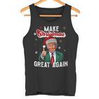 Trump Make Christmas Again Ugly Christmas Sweater Tank Top