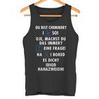 Wortspiel Du Bist Chemiker Chemistry Laborant Chemical Tank Top