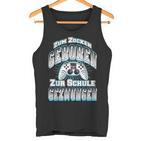 Gamer Zum Zocken Geboren Zur Schule Gezwungen Gaming Tank Top