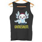 Gamesalotl Gamesolotl Gamer Gaming Axolotl Playsalotl Tank Top