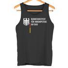 German Federal Institute For Incompetence Am Bau Pfusch Am Bau Tank Top