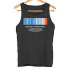 Global Warming Blue Red Stripe Climate Change Is Real Stop Tank Top