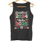 Goodbye 2024 Hello 2025 Merry Christmas Happy New Year 2025 Tank Top