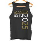 Graduation Master Est 2025 Outfit Golden Motif Outfit Fun Tank Top