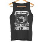 Grandpa And Grandson Angel Partner Fishing Partner Father's Day  Tank Top