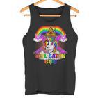 Hail Satan Einhorn Pentagramm 666 Okkult Gothic  Tank Top