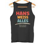 Hans Weiss Alles Hans Tank Top